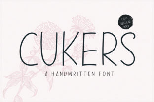 Cukers: A Handwritten Sans Serif Font