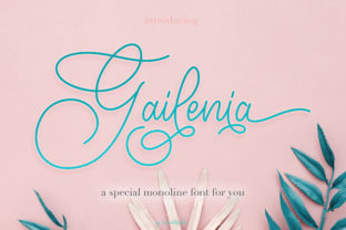 Gailenia: The Romantic Script Font That Elevates Your Handcrafted Moments