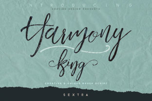 Harmony King: A Handwritten Brush Font with Clarity