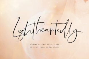 Lightheartedly: A Classy, Relaxed Handwritten Font for Thoughtful Design Choices