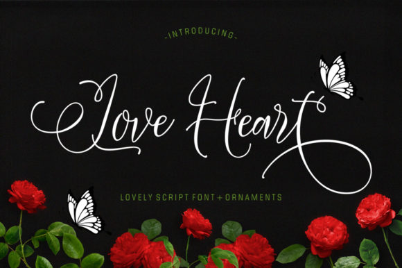 Love Heart: Bold Swashes, Timeless Charm