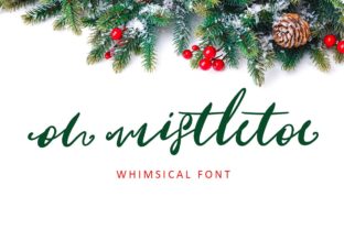 Oh Mistletoe: A Festive Script Font for Holiday Design