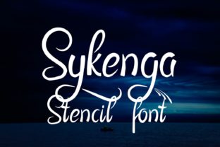 Sykenga: A Stencil Font with Expressive Swashes for Distinctive Design